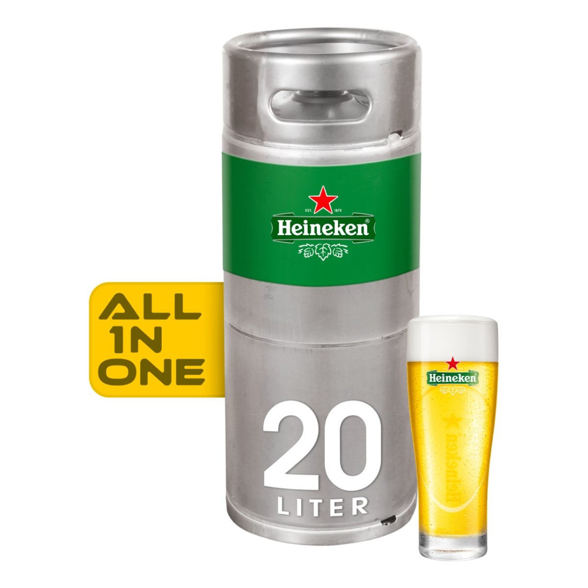 Luipaard Prediken Prijs Heineken Bier Fust 20 ltr (All in One) – De Stage BV